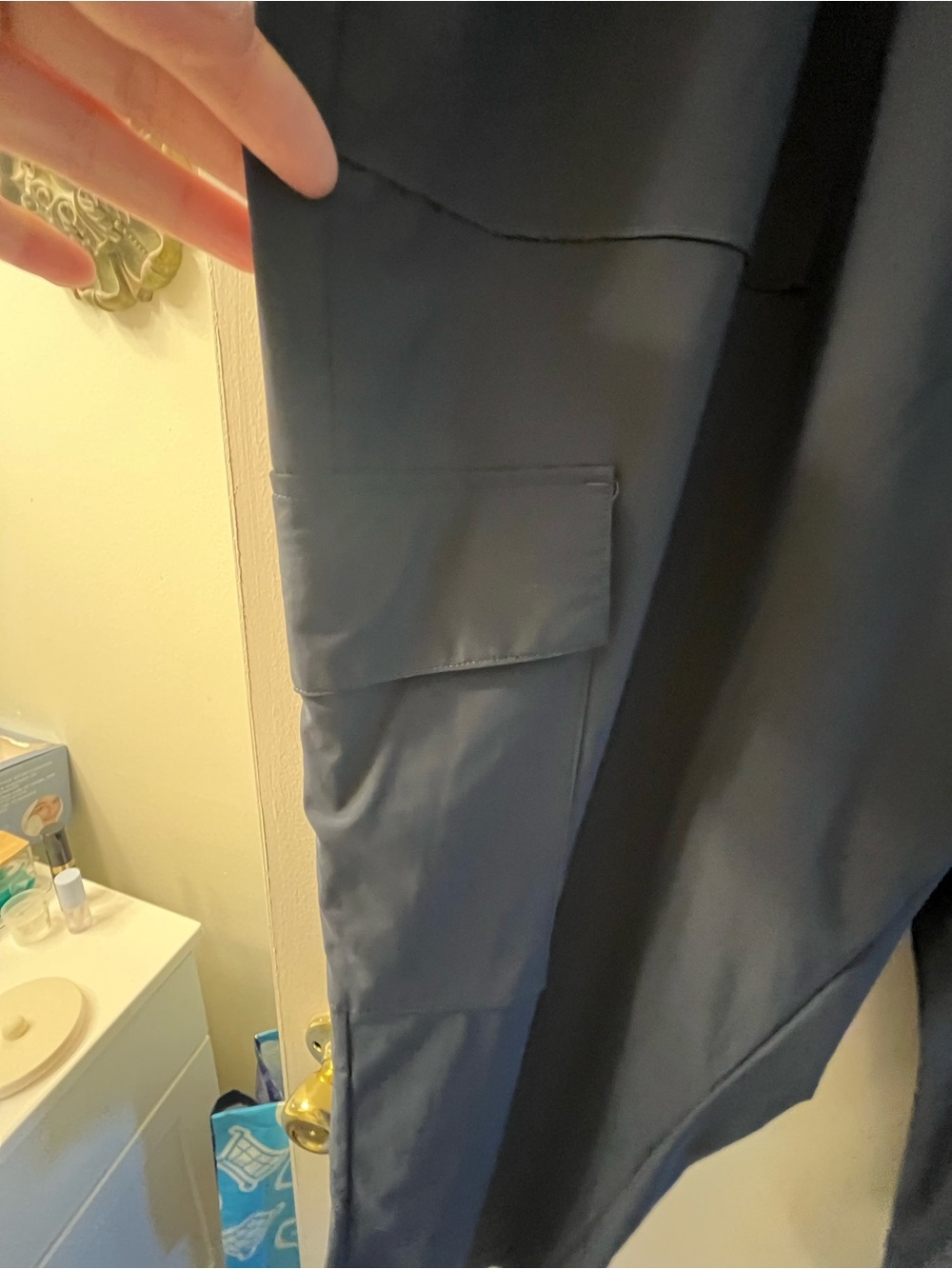 Old Navy SleekTech Go Dry Plus Size Cargo Pants in Slate Blue - Picture 3 of 5